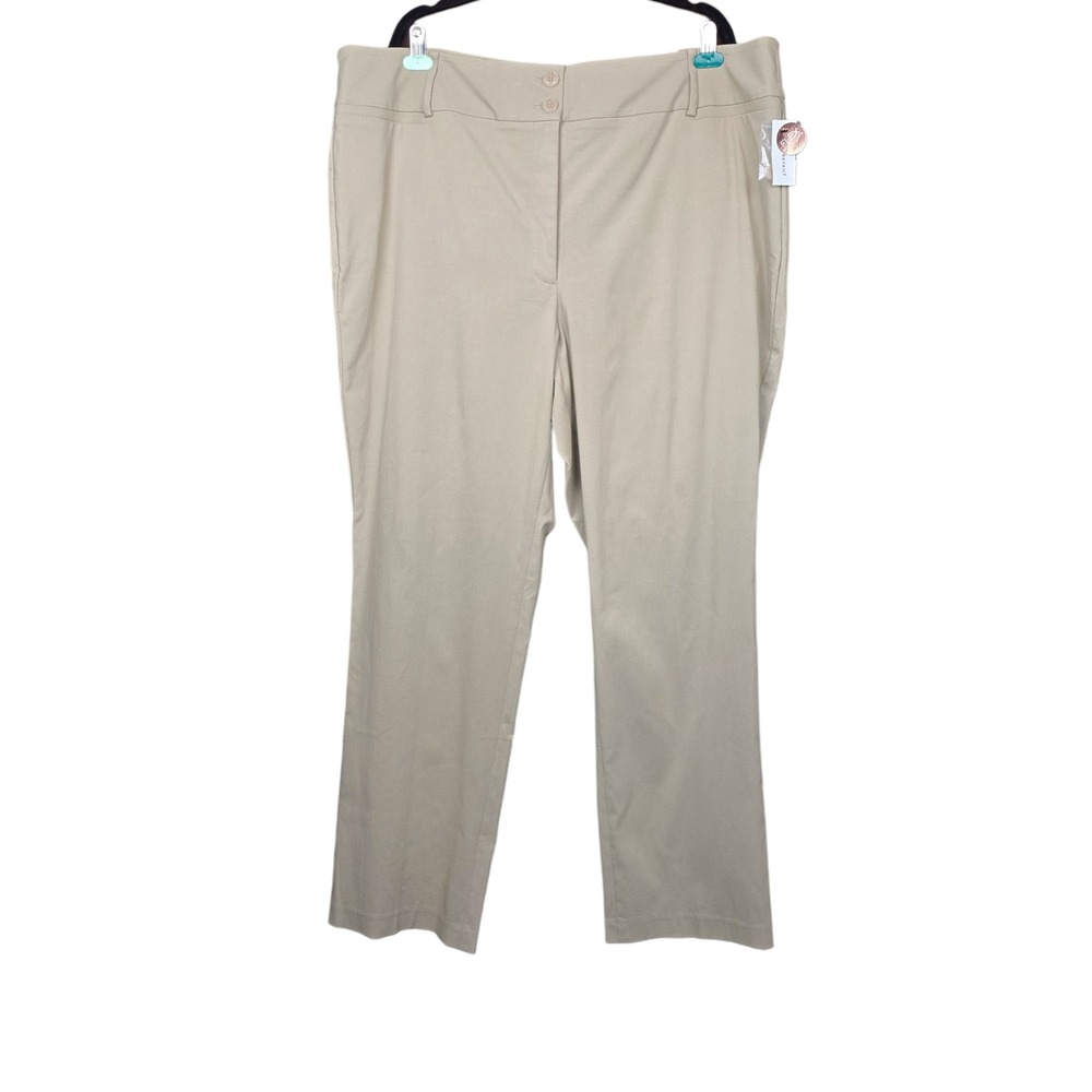 Lane Bryant Womens Flex Magic Waistband High Rise Straight Leg Pants Size 26 NWT